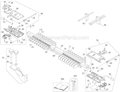 Part Location Diagram of A20466 Porter Cable Guide